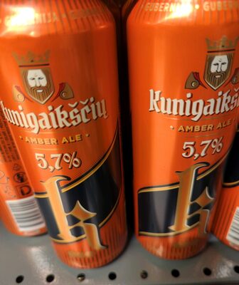 Gintarinis 5.7% front packaging