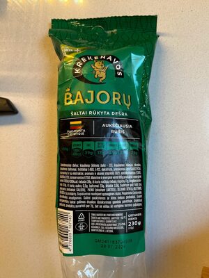 Cold Smoked Sausage Bajoru