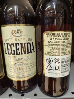 legenda nefiltruotas 5.8%