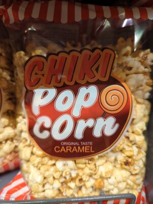 Caramel pop corn front packaging