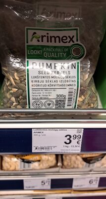 Moliūgų lukšyentos sėklos