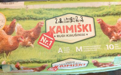 laisvai laikomų vištų kiaušiniai