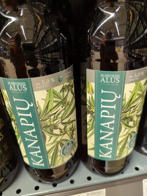 Pusšviesis kanapių alus 5%