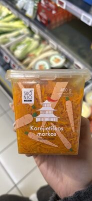 Korėjietiškos morkos front packaging