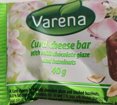 Curd cheese bar front packaging