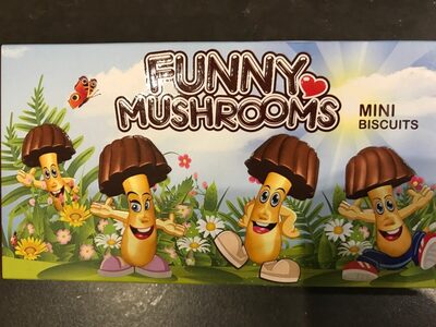 Funny Mushrooms front packaging