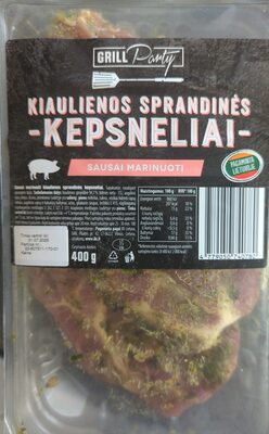 kiaulienos sprandinės kepsneliai