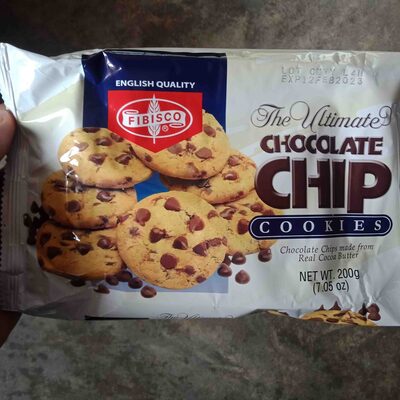 Fibisco Chocolate Chip Cookies front packaging