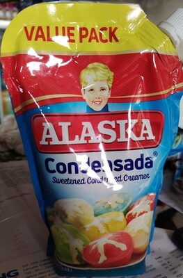 Alaska Sweet condensed cream front packaging