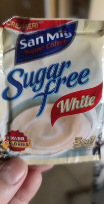 Sugar free white front packaging