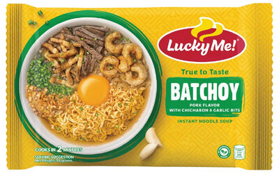Lucky Me Batchoy (Instant Noodle Soup) front packaging