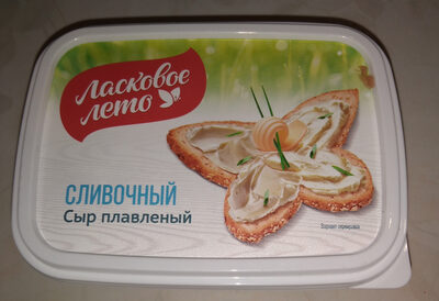 сливочный сыр плавленый front packaging