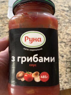 Tomato Sauce With Mushrooms front packaging