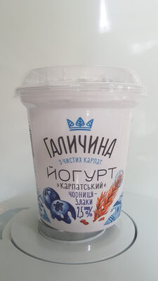 Йогурт "Карпатський" чорниця-злаки