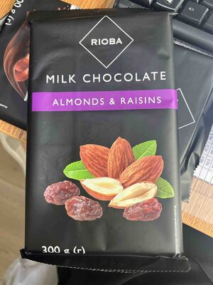 Milk Chocolate Almonds & Raisins front packaging