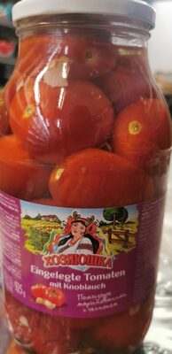 eingelegte Tomaten mit knoblauch