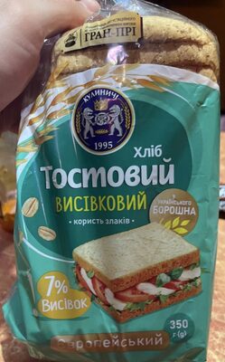 Хліб Тостовий Висівковий Європейський