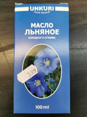 масло льняное front packaging