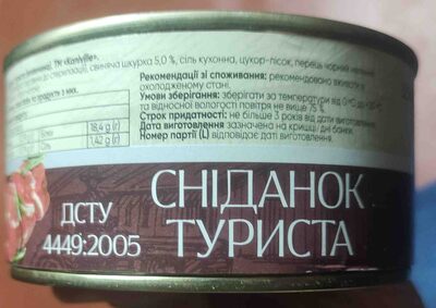 Сніданок туриста