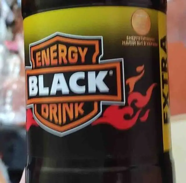 Енергетичний напій Black energy Extra nutrition facts table