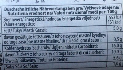 Baker Beans With Vegetables nutrition facts table