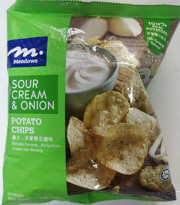 Sour cream & onion potato chips