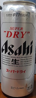 Asahi Super Dry Draft Beer front packaging