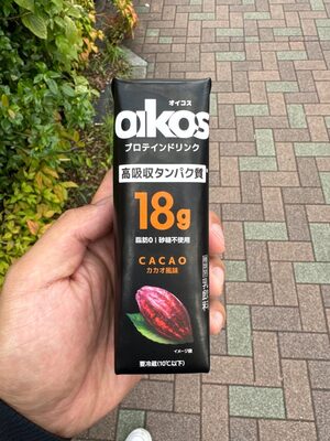 OIKOSプロテインドリンク カカオ風味 front packaging