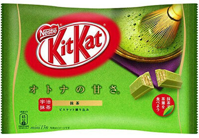 Kitkat au matcha front packaging