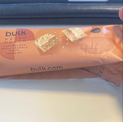 Macro Munch caramelised apple crumble