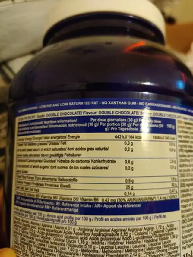 Iso fuji nutrition facts table