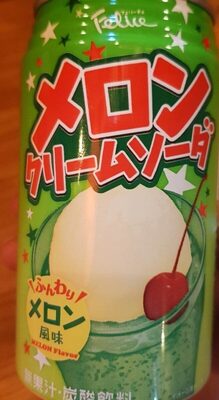 Soda de melón con helado de vainilla