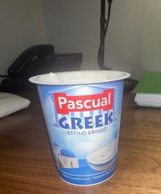 Greek yogurt front packaging