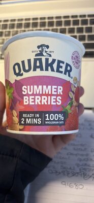 Hot Oat Cereal with Dried Strawberry & Raspberry Pieces