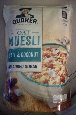 Date & Coconut Muesli front packaging