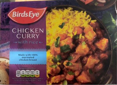 Chicken curry with roce front packaging
