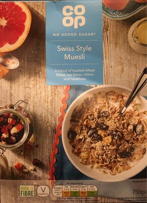Swiss Style Muesli front packaging