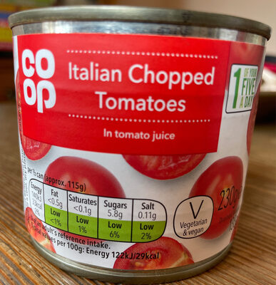 Co-op  Italian Chopped Tomatoes 230g