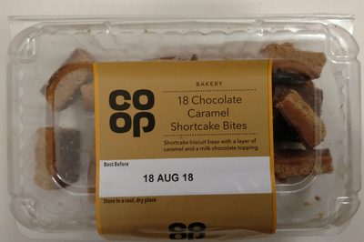 Chocolate Caramel Shortcake Bites