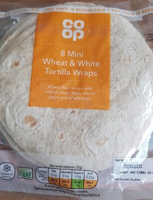 Mini Wheat & White Tortilla Wrap