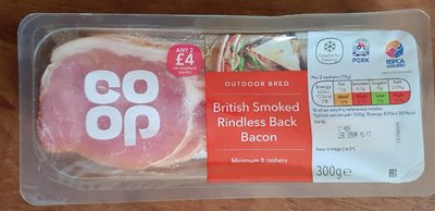 Outdoor bred smoked back bacon