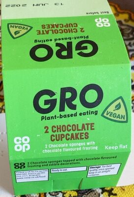 2 chocolate cupcakes