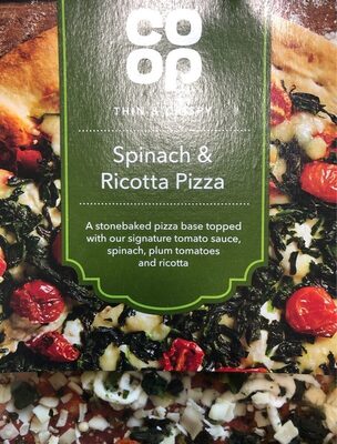 Spinach & Ricotta Pizza front packaging