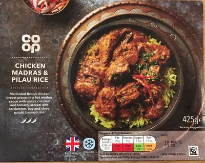 Chicken Madras & pilau rice