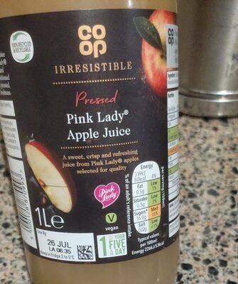 Pressed Pink Lady Apple Juice