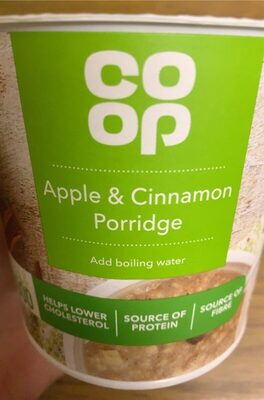 Apple and cinnamon porridge