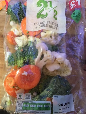 Carrot broccoli & cauliflower
