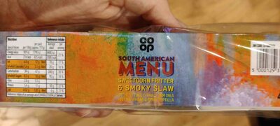 Sweatcorn fritter front packaging