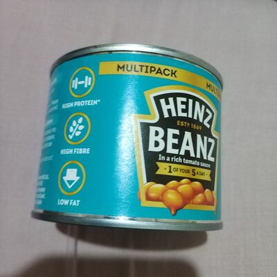 Heinz Beans Triple Pack front packaging