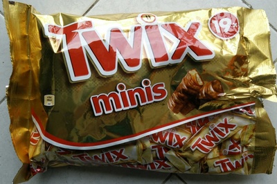 Twix minis barres x19 - 403g front packaging